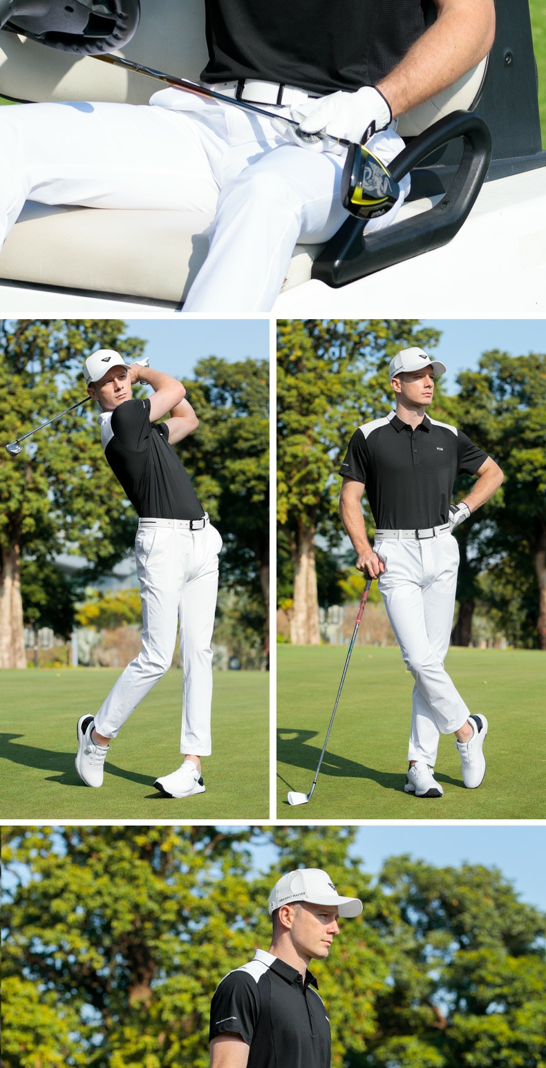 Áo polo golf nam tay ngắn thoáng khí nhanh khô — YF774 đen ngắn tay [hút ẩm/đàn hồi cao mềm mại/thoáng khí nhanh khô], YF774 trắng tay ngắn [hút ẩm/đàn hồi cao mềm mại/thoáng khí nhanh khô] chi tiết 11