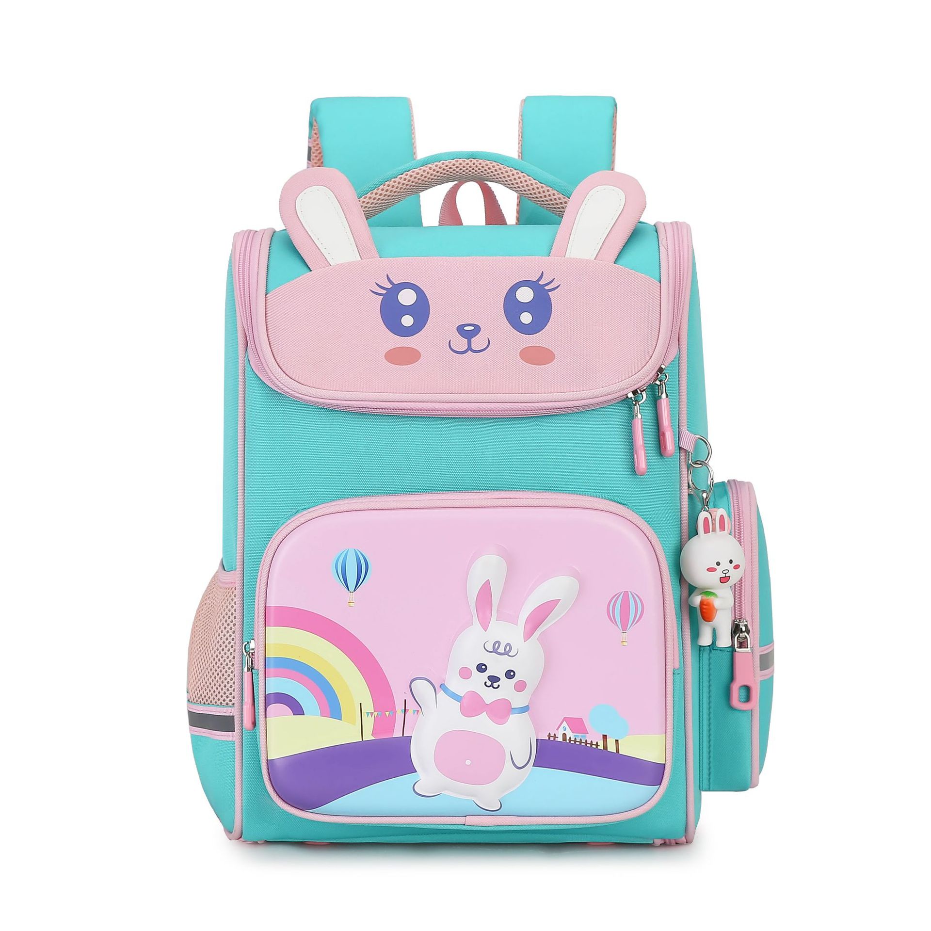 Peces naturales niños y niñas Grado 2-5 Escuela Primaria mochila de reducción de carga ligero de gran capacidad de entrega Linda mochila de una sola pieza