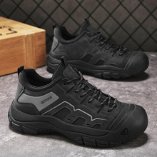 外贸出口意大利男鞋撤柜尾货真皮运动鞋户外通勤风宽头徒步登山鞋
