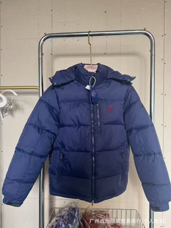 高版拉夫小马刺绣羽绒服白鸭绒加厚防寒保暖男女连帽外套跨境批发|undefined