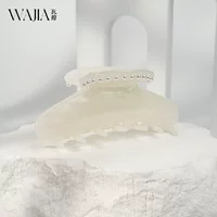 Крабовая булавка с жемчужиной, заколка для волос, акула, Hairpin, французский стиль, стиль легкой роскоши, стиль высокого качества