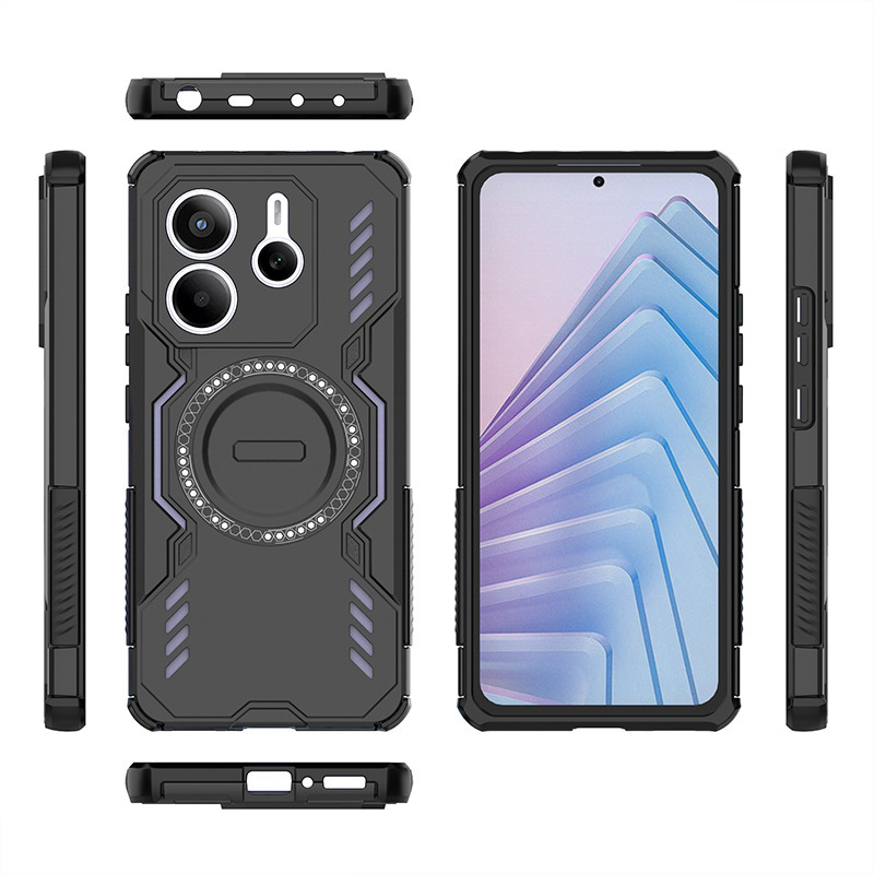 Redmi note14 携帯電話ケース 5G バタフライマグネットケース note14Pro プラス落下防止および放熱保護ケースに適しています。|undefined