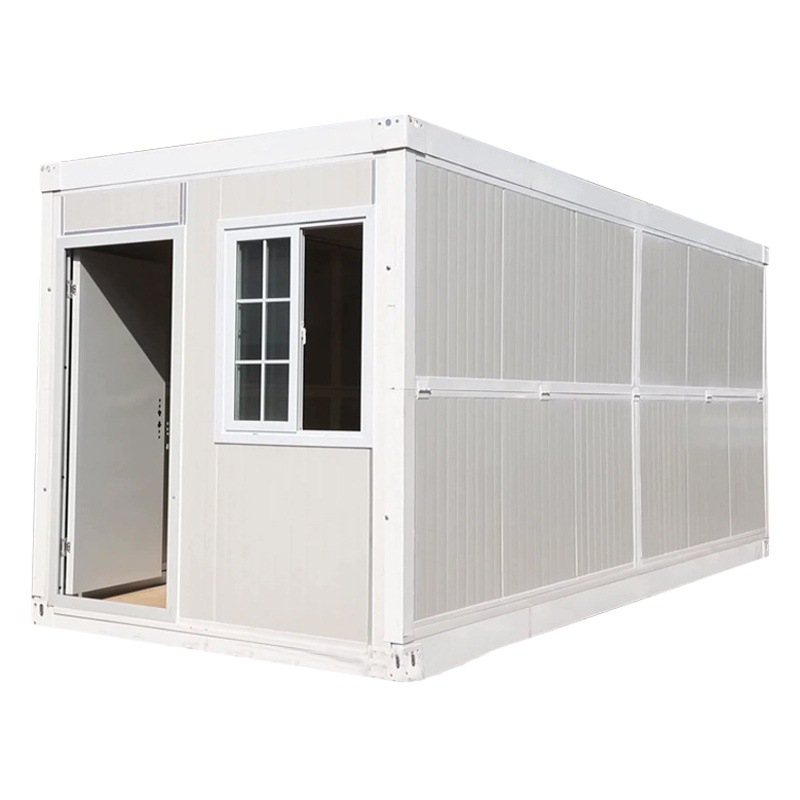 Casa contenedor expandible de 20 pies, casa móvil habitable, casa expandible de doble ala, casa plegable, apartamento pequeño
