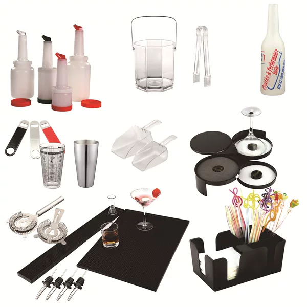 Factory Price Direct Bar Supplies Practice Bottle Bar Mat Salt Edge Box Fruit Box Ice Clip Bartender Wine Mouth