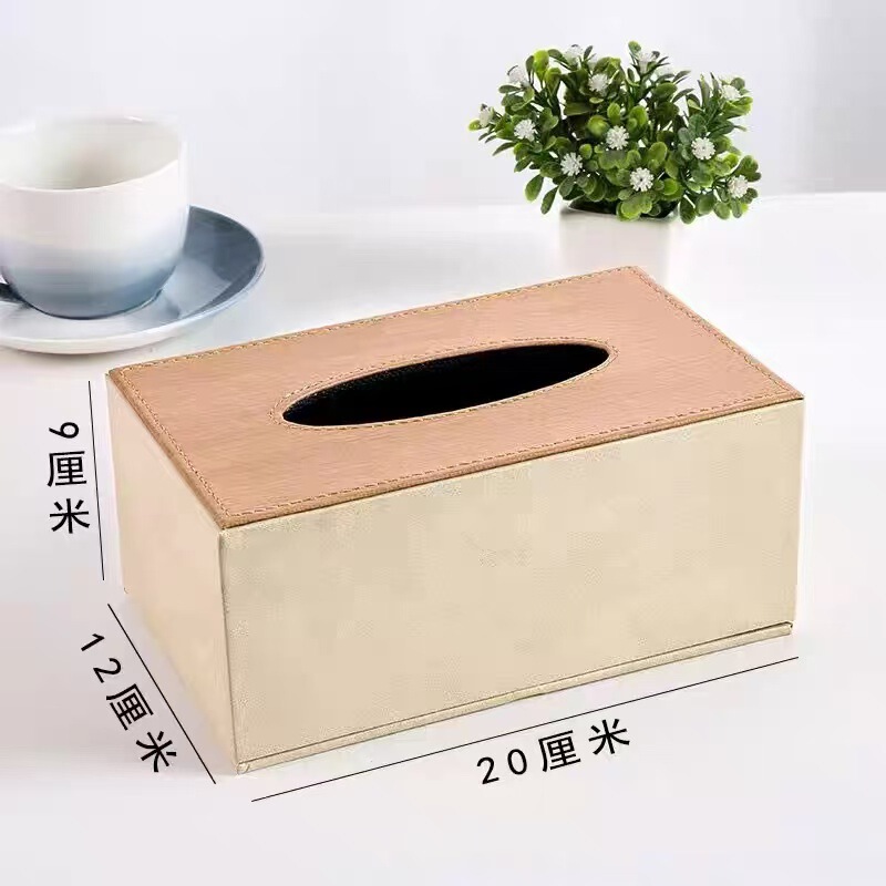 革製ティッシュボックス リビングルーム ホテル用ペーパーボックス KTV シンプル オフィス 商業用 ロゴ印刷可能 防水設計|undefined