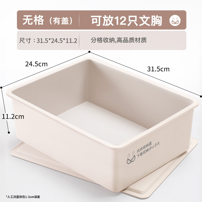 学生宿舍内衣整理内裤袜子收纳盒家用衣柜贴身衣物带盖整理盒|undefined