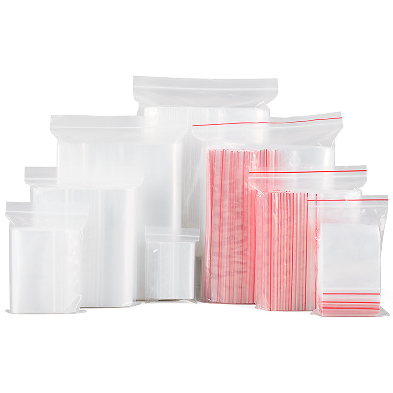 Joyería transparente PE ziplock bolsa fabricantes al por mayor grandes cantidades de larga bolsa de sellado de plástico a prueba de polvo engrosada bolsa de sellado de ropa