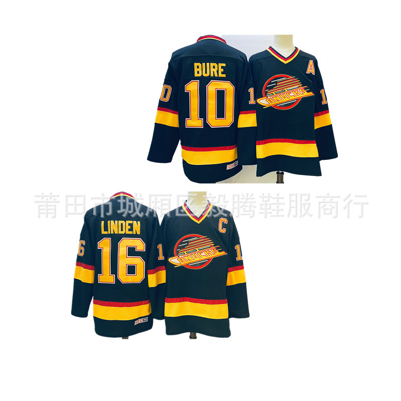 法衣队冰球球衣Vancouver Canucks 曲棍球服一件代发