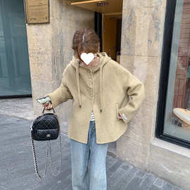 【96%好评率】短款外套大衣女秋春2025新款高级小个子宽松短款连