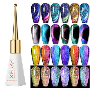 Internet Red Explosions LC Galaxy Magic Cat's Eye Flash Cat's Eye Nail Polish Nail Art Shop Special for Halloween