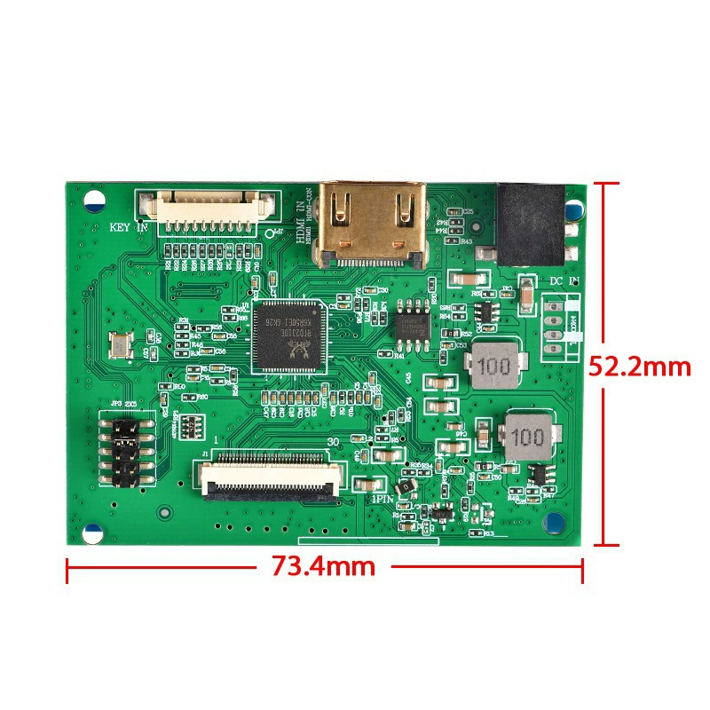 PCB800807V1 HDMI 视频适配板 EDP 转 HDMI LCD 显示屏驱动板 支持 5 种分辨率
