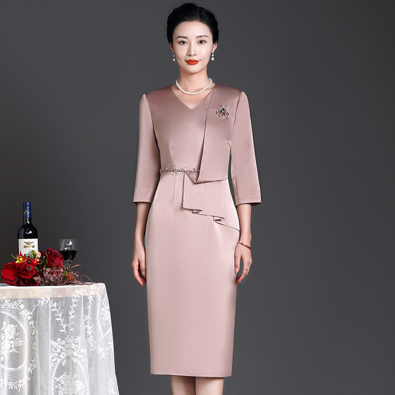 新款喜婆婆婚宴礼服长辈结婚衣服妈妈礼服高端喜婆婆婚宴装605#|undefined