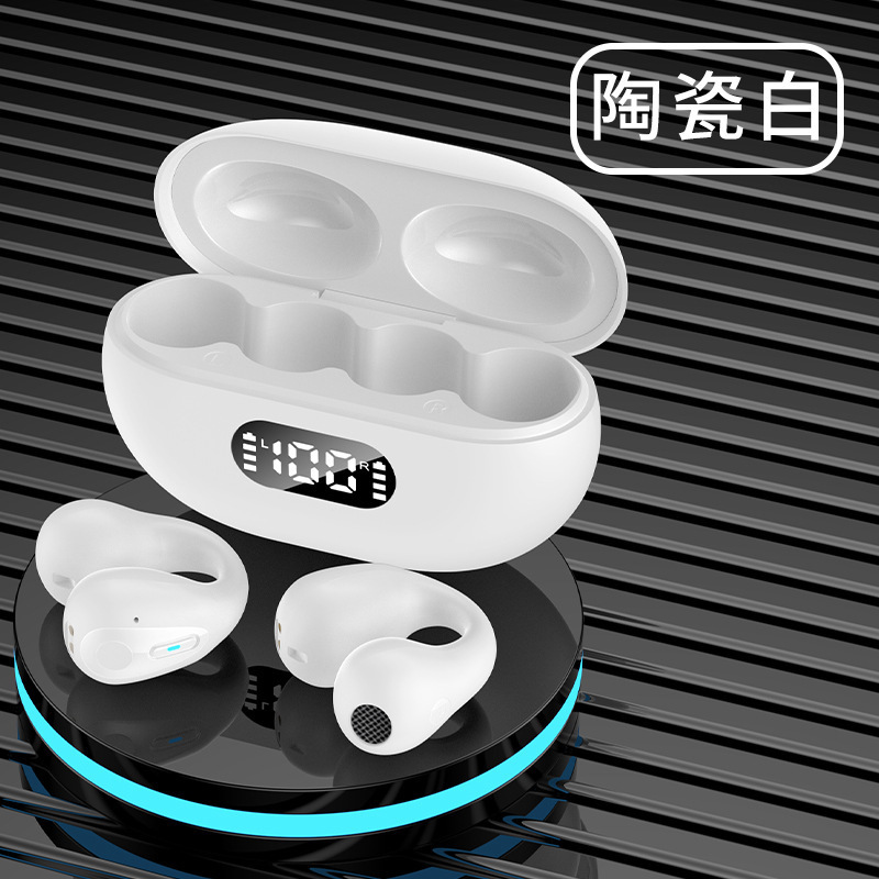 跨境爆款Q80耳夹式X22蓝牙耳机超长续航5.3不入耳降噪R12骨传导|undefined