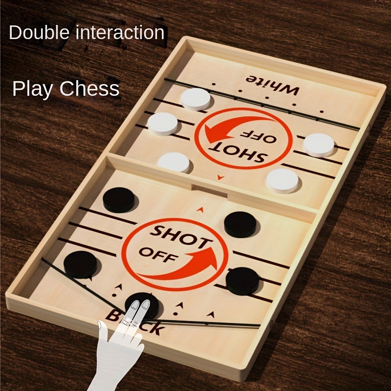 双人互动木质弹射棋桌游桌面对战木制弹射玩具新款实木弹弹棋游戏