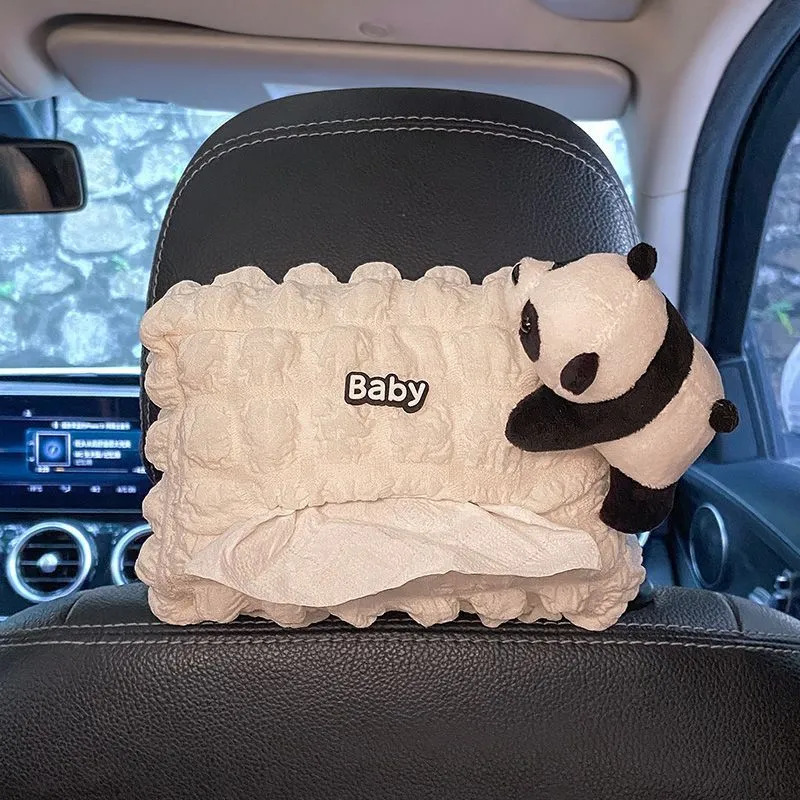 Car tissue box, car tissue holder, armrest box, sun visor, seat hanging type, rear seat, creative and cute tissue bag
