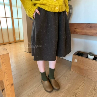 peanut花生家-2026秋季新款设计感碎花半身裙女百搭伞裙中裙11857