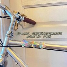 小风车公路车自行车装饰山地车前梁可爱个性樱花旋转磁吸风车摆件