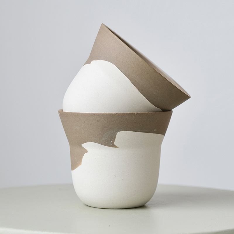Nordic Design White Ceramic Small Flower Pot For Succulents And Green Plants, Mini Size_voghion.com