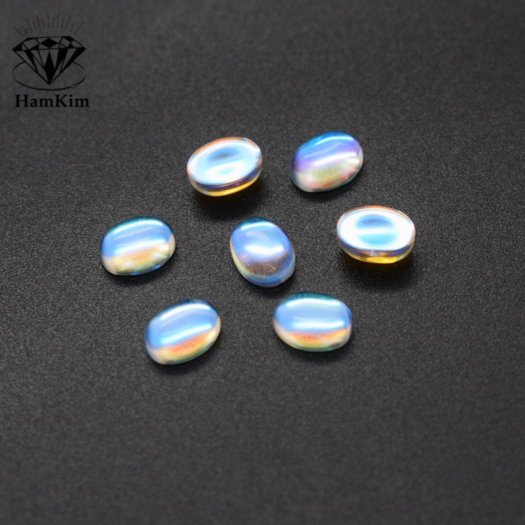 蛋形 AB彩玻璃石