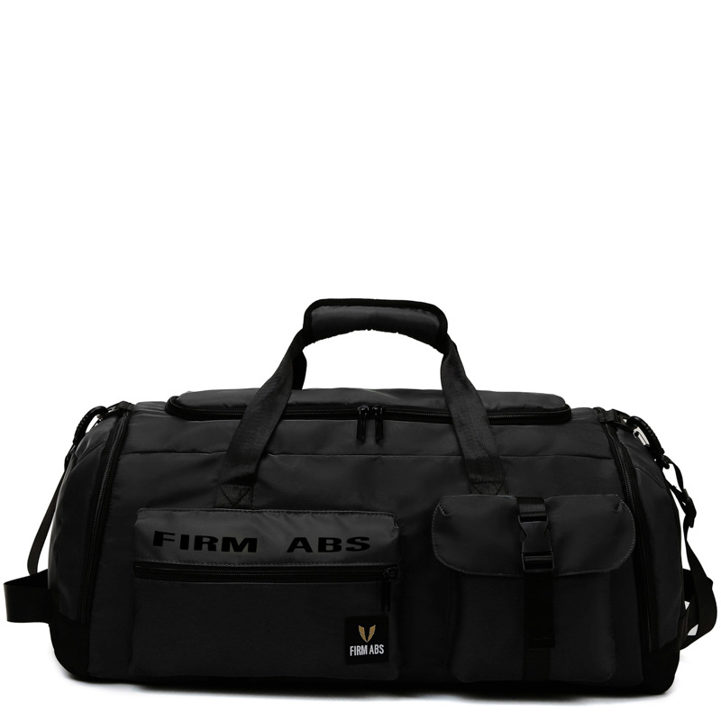 Bolso de viaje de hombro de gran capacidad para hombres y mujeres, bolsa de ejercicios de separación seca y húmeda, bolsa de hombro, bolsa de lona de mano ligera