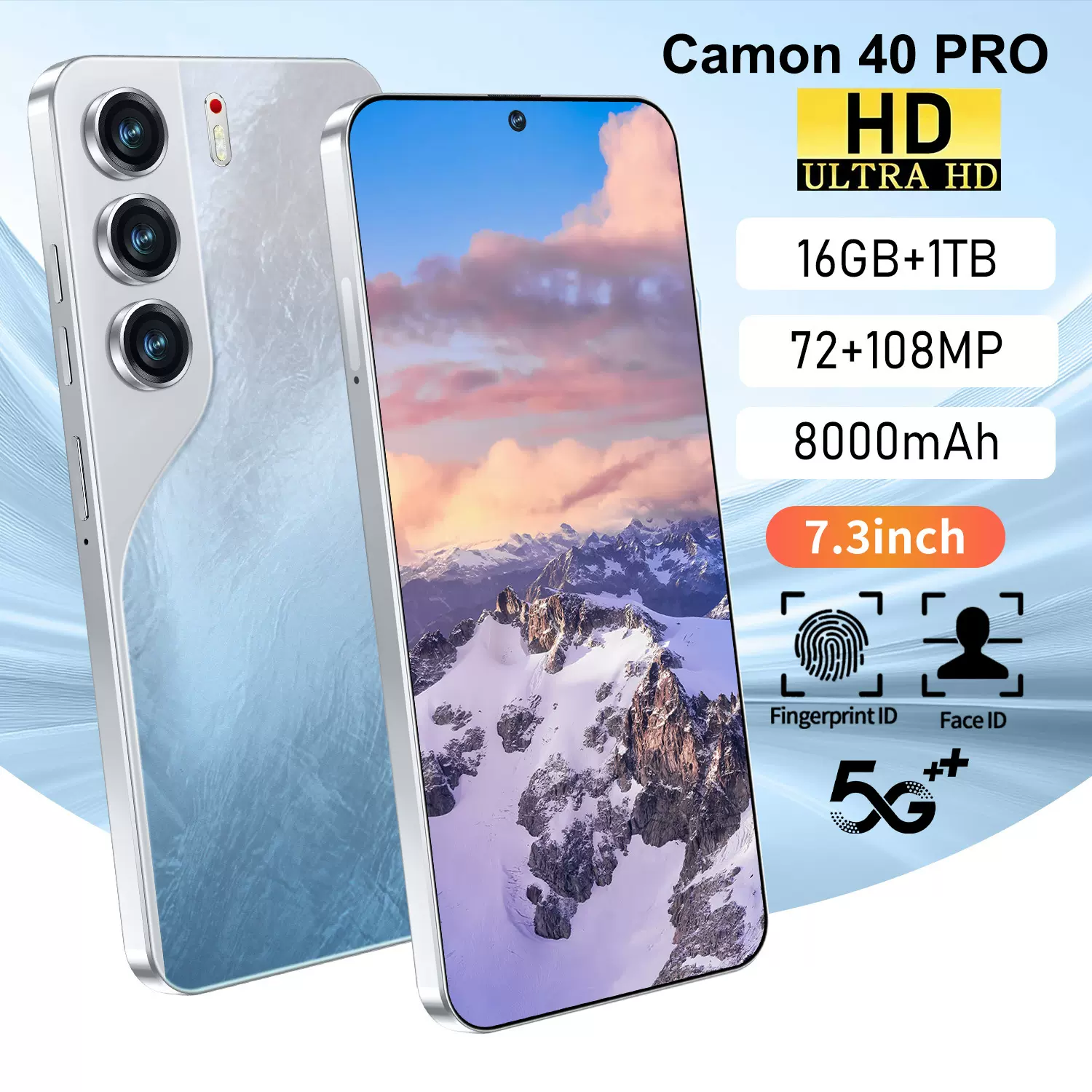 新款Camon40 Pro跨境大屏智能5G安卓一体机16+1T外贸手机源头批发