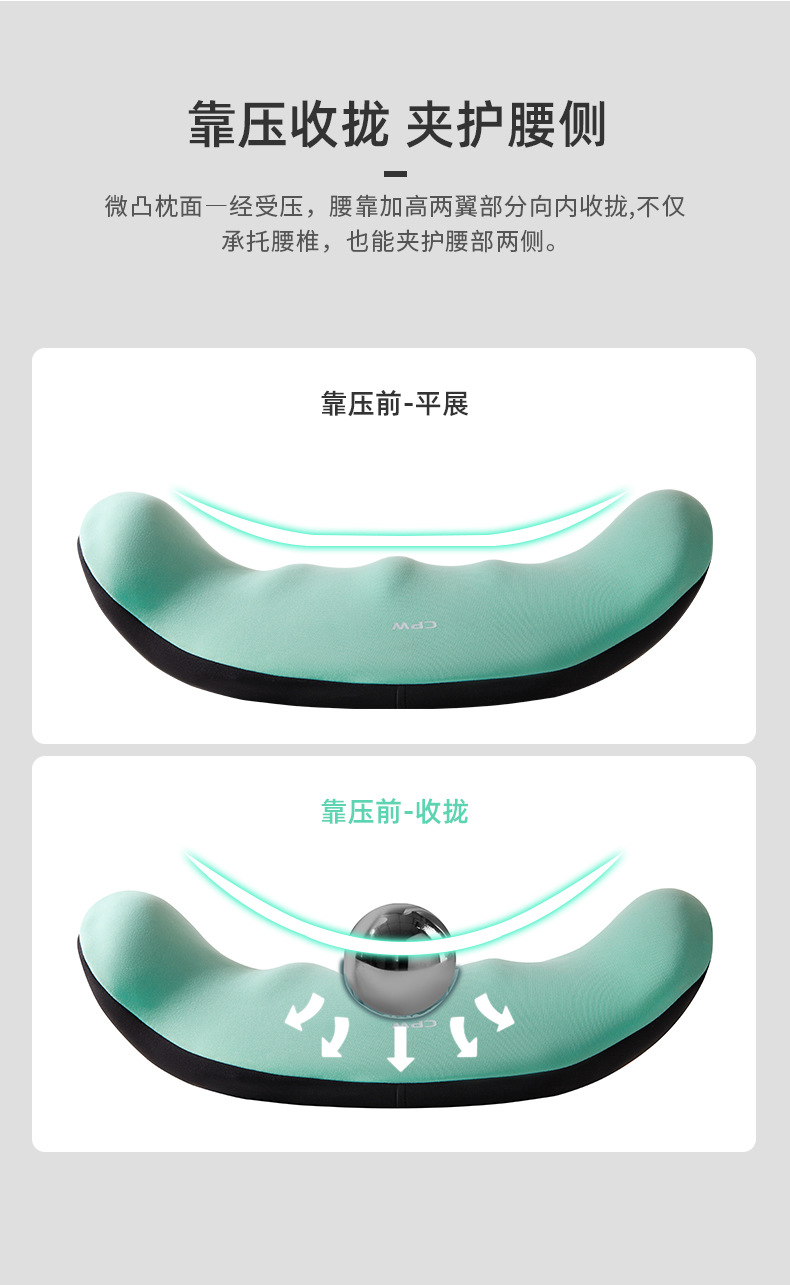 Car Headrest Electric Massage Neck Pillow Cushion Waist Cushion Car Backrest Driving Waist Protection Artifact Headrest