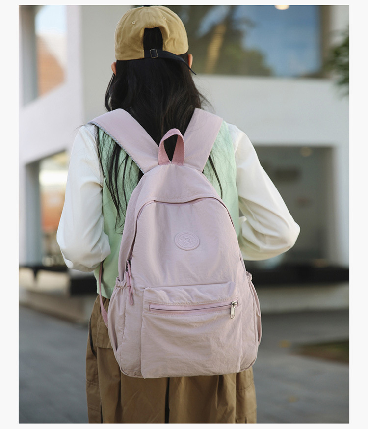 2024 Bergsteiger Reise Neuer koreanischer Stil Schulrucksack Schüler Rucksack Gymnasialschüler Mittelschüler Einfarbiger einfacher Rucksack