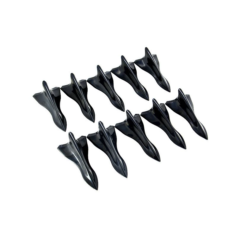Хвост крыши черный плавник акулы Универсальный заостренный бампер из углеродного волокна модификация крыши автомобиля воздушный нож