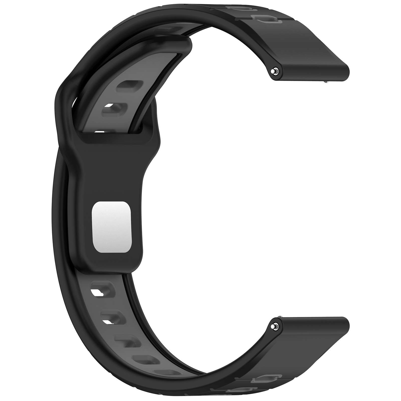 Suitable for Huami Amazfit Helio Strap silicone strap Active20/22MM horizontal two-color wrist strap 4