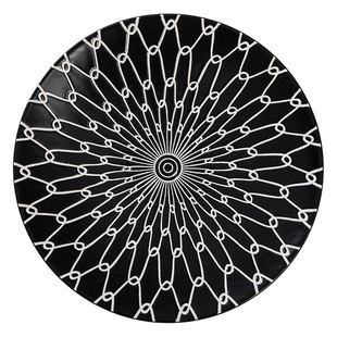 Hotel High Temperature Ceramic Plate Seafood Spaghetti Salad Plate Western Dim Sum Display Plate Japanese and Korean Sashimi Fish Raw Plate