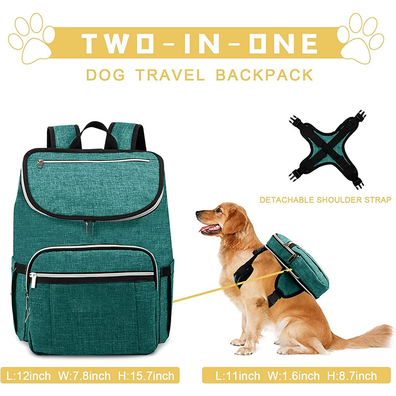 Собачья заводская собака самоходный рюкзак портативная сумка для закусочных