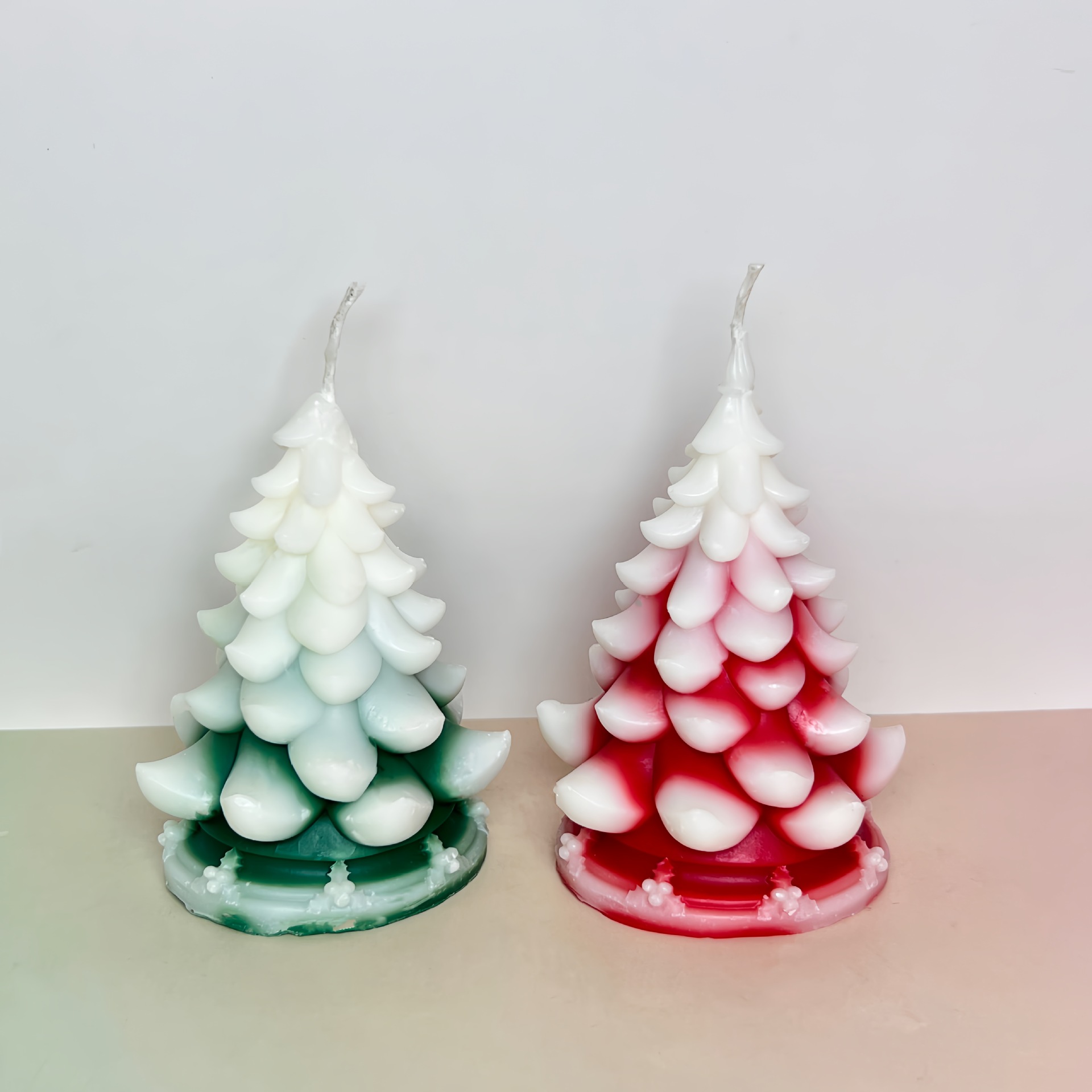 Velas de árbol de Navidad al por mayor transfronterizo ambiente festivo Adornos de alta gama Recuerdos navideños Decoración de velas creativas