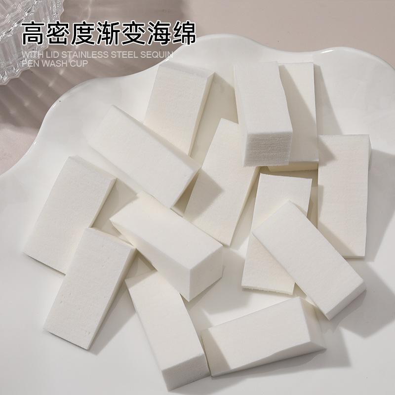 Nail gradient triangle sponge block high density makeup sponge color block Pat glue DIY smudges tools wholesale