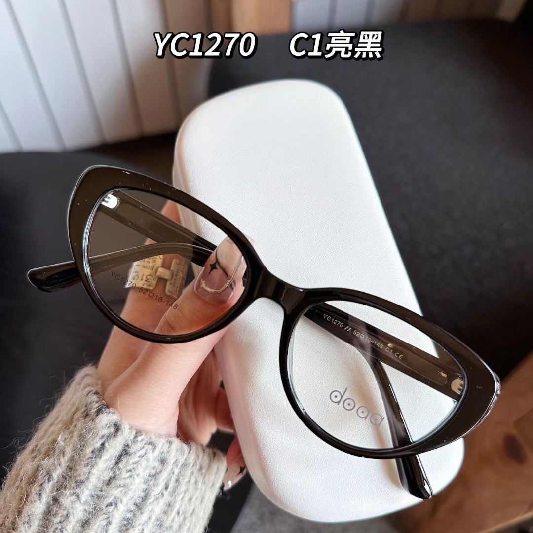 猫眼形TR90眼镜框架时舒适尚潮流网红百搭素颜神器抖音小红书爆款