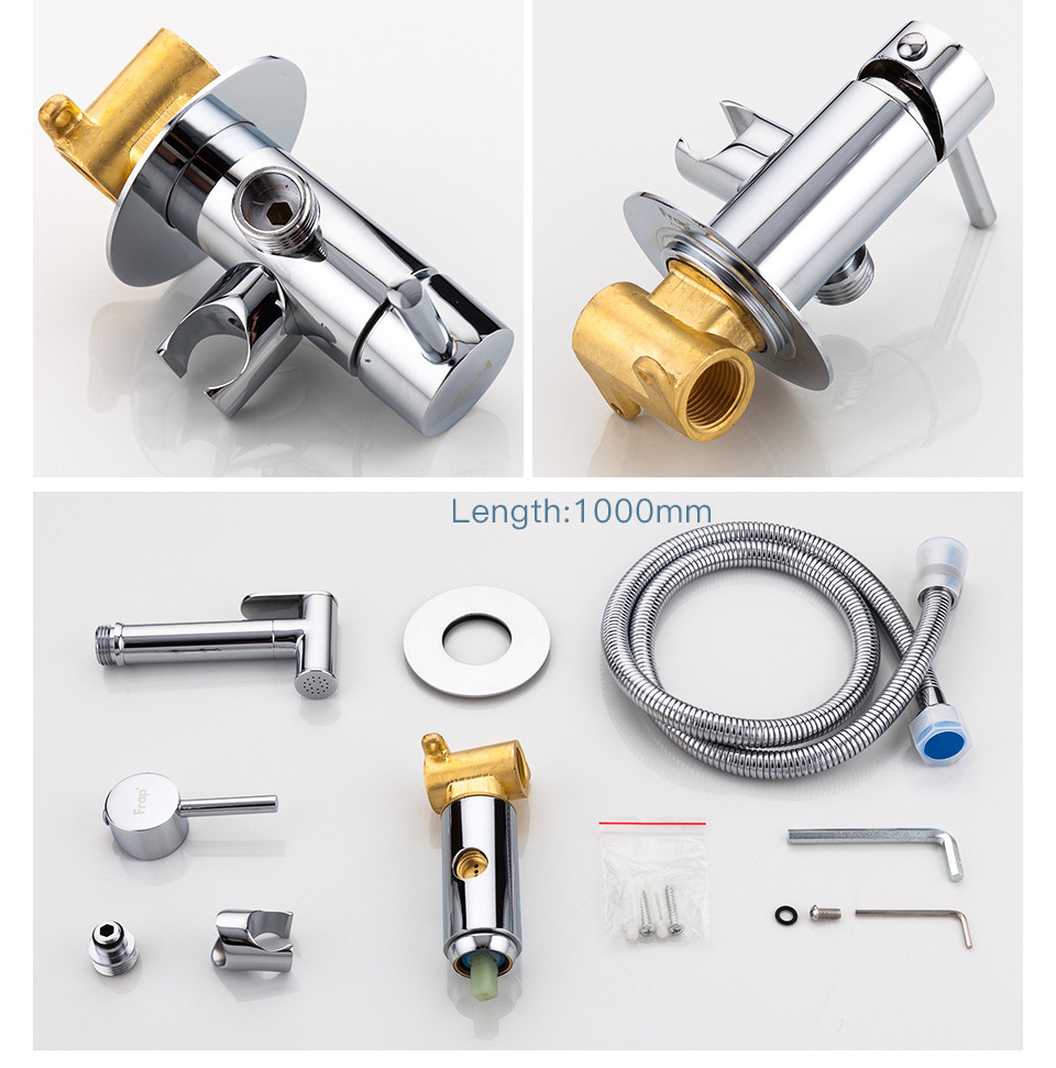 Cross-border toilet spray gun faucet concealed shower head alloy bidet spray gun Toilet companion bathroom mixing valve undefined