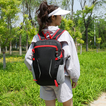 户外轻便折叠休闲双肩包大容量男女款徒步露营旅行背包防水皮肤包