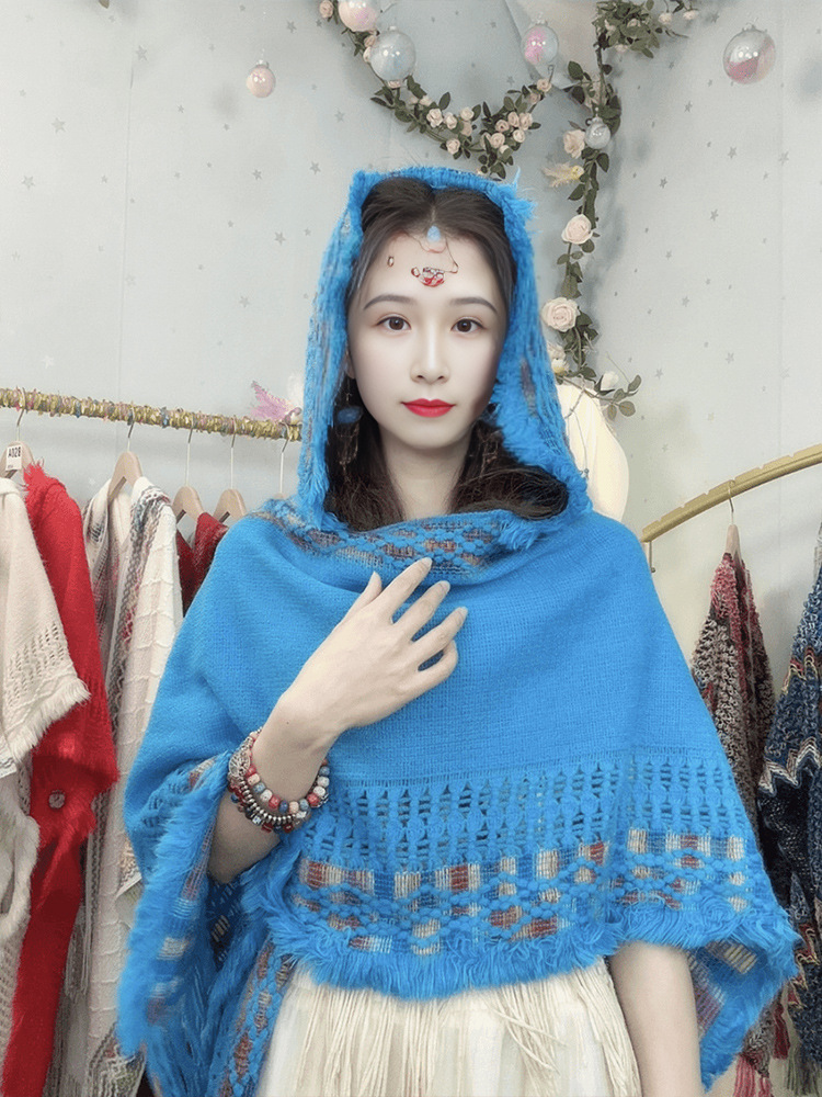 Chal de protección solar de verano para mujer 2025 nuevo estilo hebilla largo estilo étnico fotografía de viaje estilo fino playa bufanda de seda capa