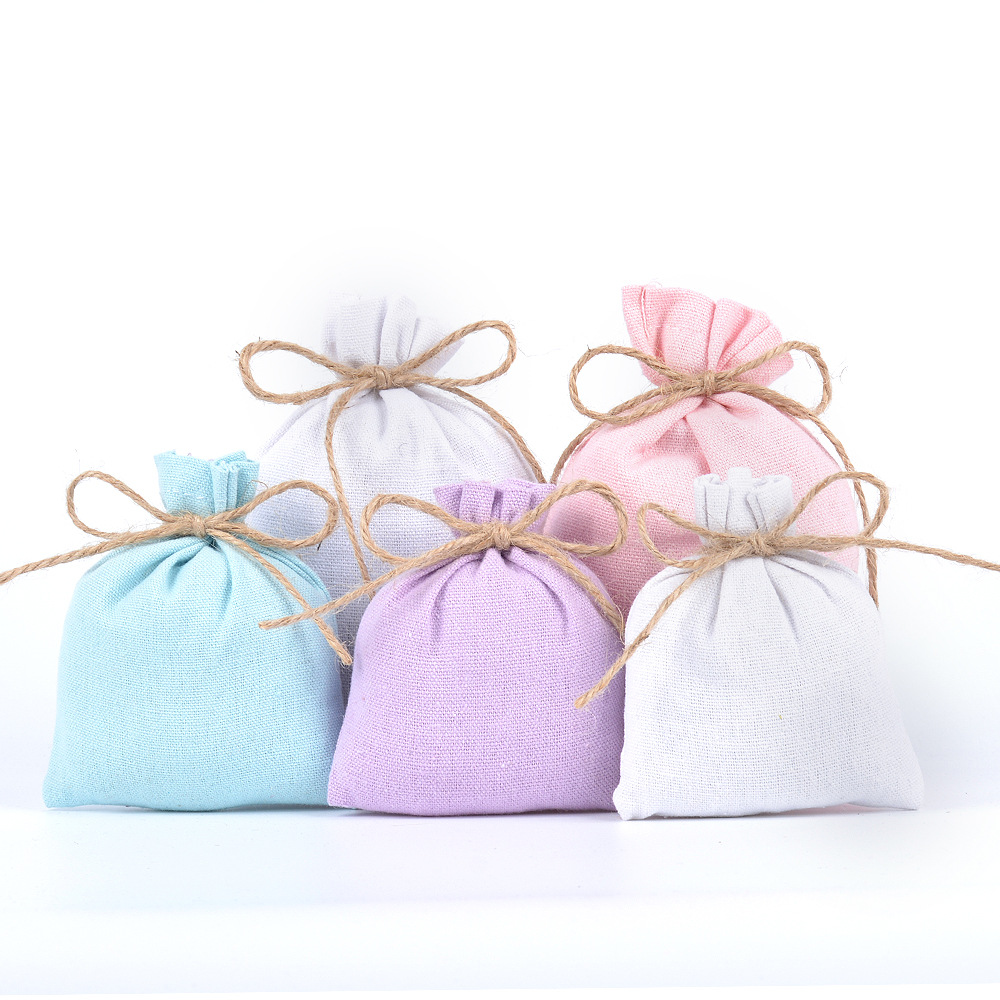 批发棉麻化妆品束口袋 棉麻袋收纳袋饰品首饰包装袋可印制logo