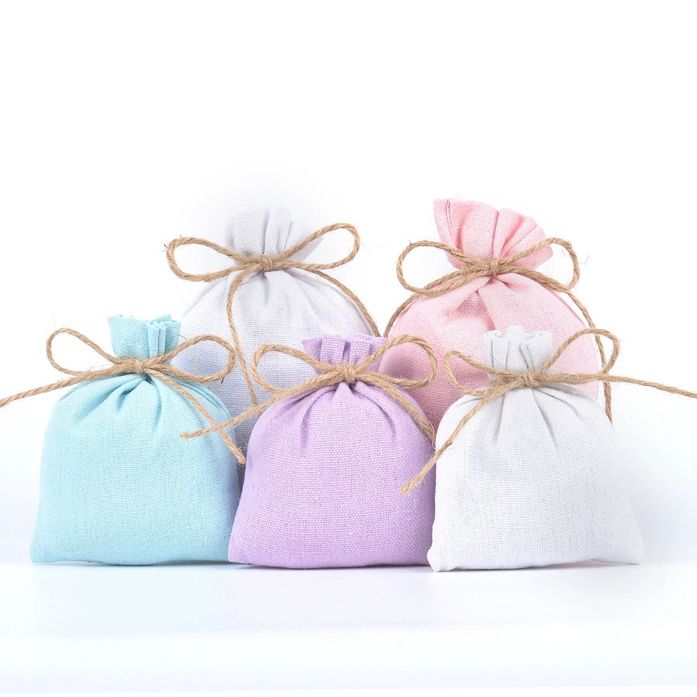 Оптовая продажа хлопка и льна косметика карманные мешки для хранения мешков