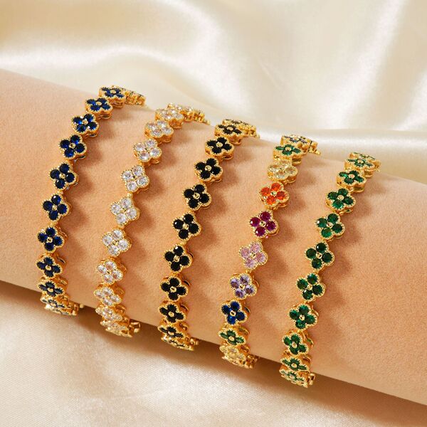 Design copper fashionable universal bracelet with zircon