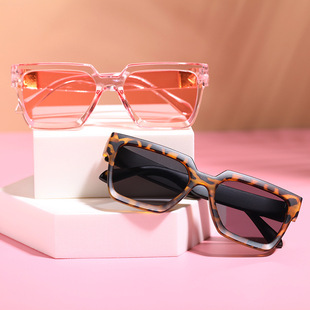Children's box sunglasses sunglasses UV girl little girl sunglasses jelly reflux men's baby glasses individuality