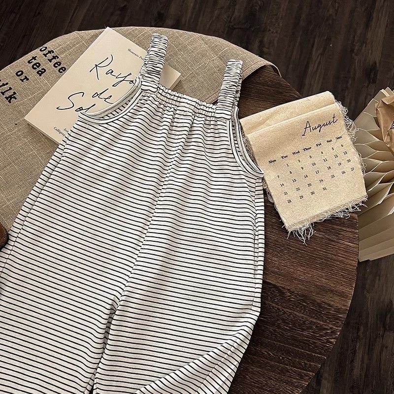 Girls' Overalls Summer New Style 2026 Korean Version Thin Suspenders Pants Unisex Toddler Pure Cotton Infant Jumpsuit