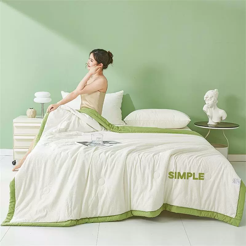 Одеяло с кондиционером Seersucker, соевое летнее прохладное одеяло типа А, моющееся детское одно- и двойное тонкое одеяло A Nantong, домашний текстиль, оптовая продажа
