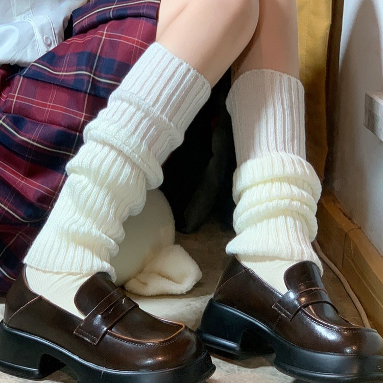 ニットjk靴下靴下女性長筒ふくらはぎ靴下脚カバー秋冬保温積層靴下Lolita膝保護靴下卸売り|undefined