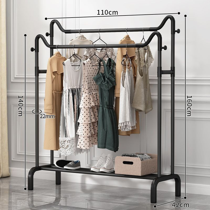 더블 폴 블랙 110 코트 랙