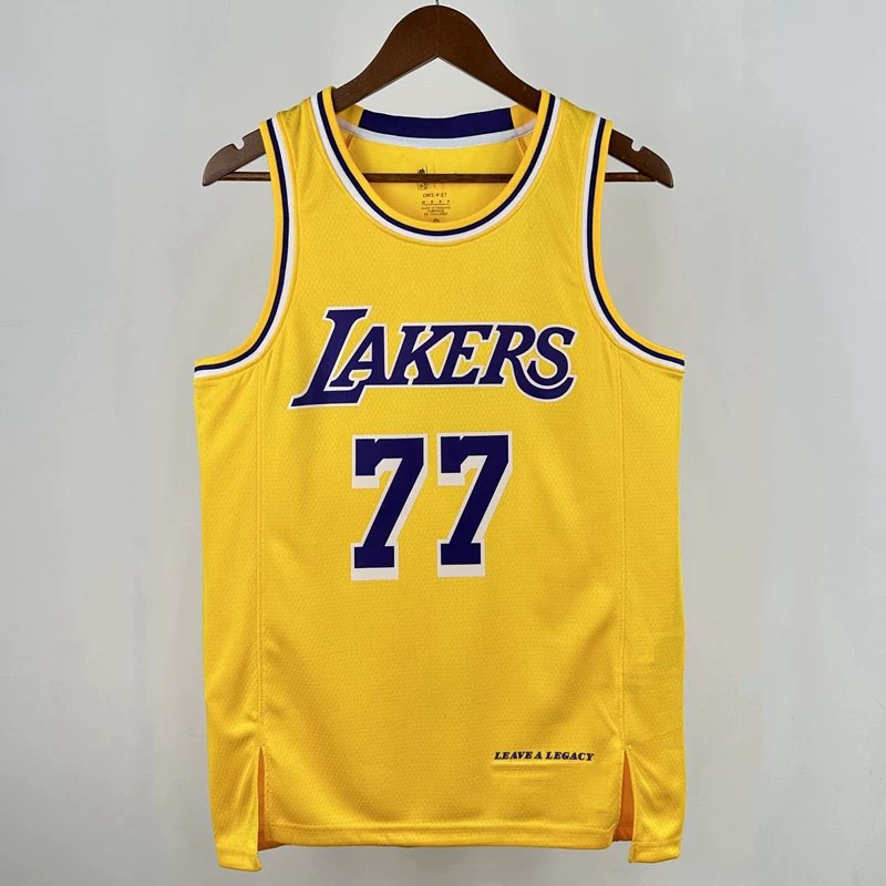 Путянь Джерси All-Star Lakers № 77 Dongchic Баскетбольный костюм Городская версия Ретро Шорты Деревня BA