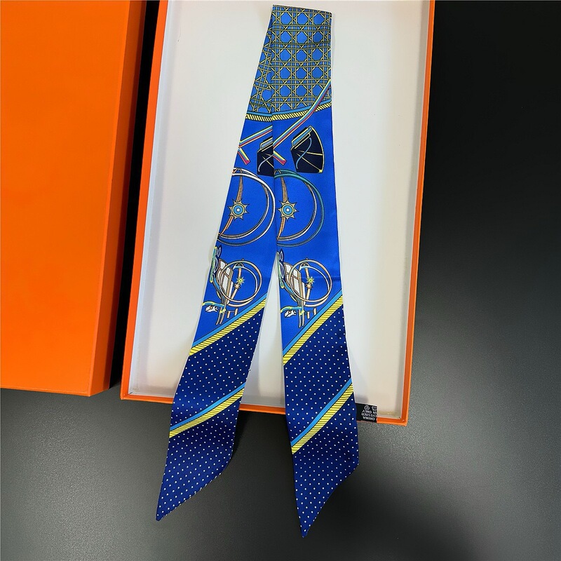 新しいロングサドルシルクスカーフ模擬シルクヘッドバンドファッションスカーフバッグリボンリボン卸売ヘッドバンド装飾|undefined