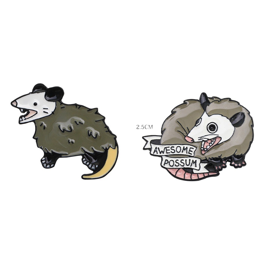 Directo de fábrica creativo personalizado goteo de aceite broche ratón aleación de zinc accesorios de ropa marca de moda 2021 Nuevo