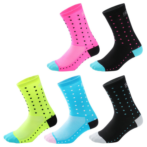 DH cycling socks, bike racing team socks, running, basketball, sweat-absorbent, mid-calf socks, cross-border socks