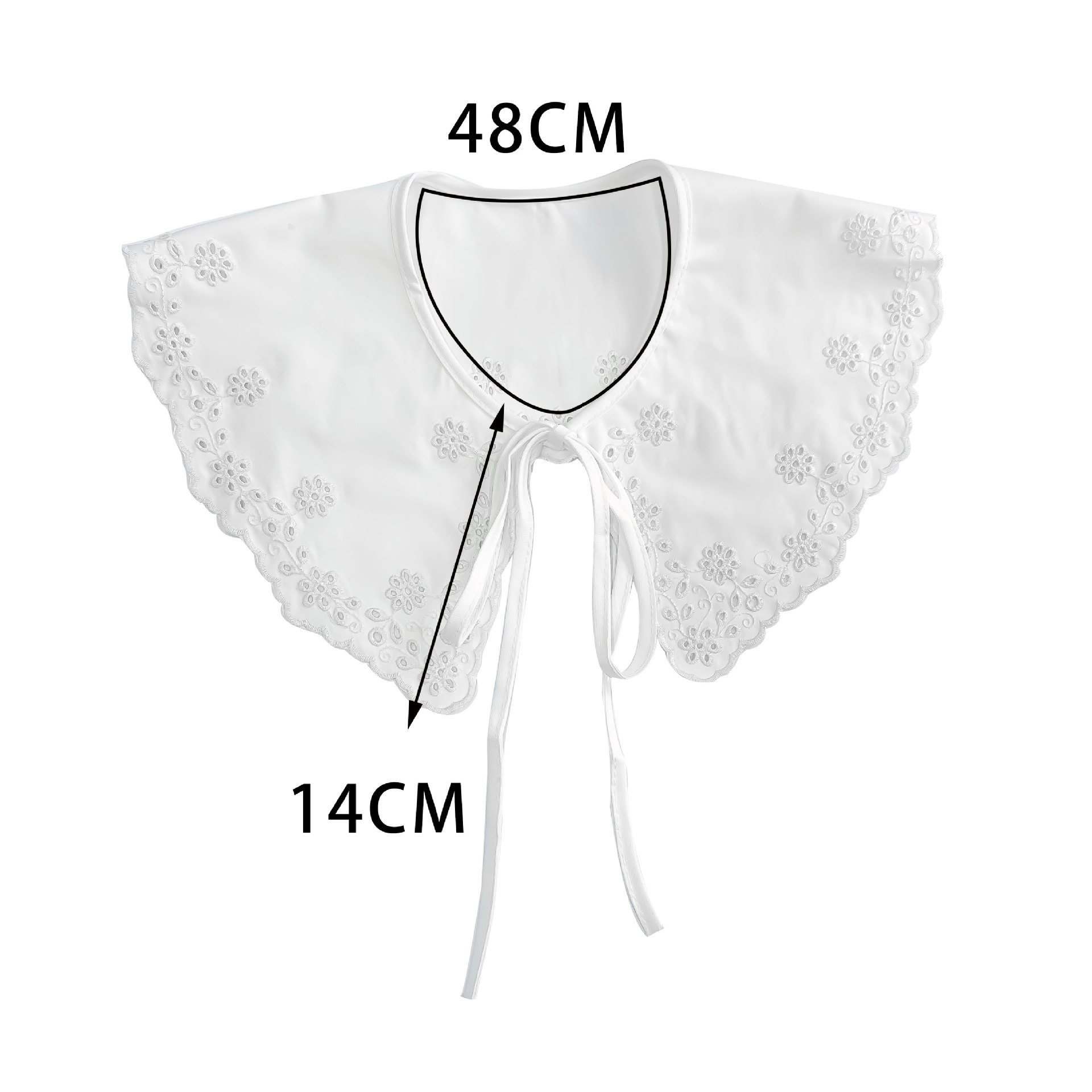 Collar coreano de encaje de verano vestido pequeño chal arco lazo collar falso collar decoración de encaje de niños image 5